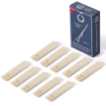 10 Pcs Clarinette Anche d'Anche Accessoires d'Instrument Dureté-2,5,10 x Anches