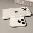 thumbnail image 2 of Magnetic Clear Phone Case, Shockproof Silicone Phone Case (Black,iPhone 16 Pro), 2 of 10