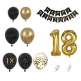 thumbnail image 1 of And Gold Balloon Set, 18th Birthday, Latex, Arch Kit, Elegant Decoration for Parties, Photo Backdrops, 1 of 6