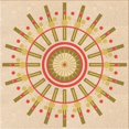 thumbnail image 1 of Ahgly Company Tapis d'Intérieur Lavable en Machine Carré Transitionnel Blond Doré Or, 4 Pieds Carré, 1 of 7