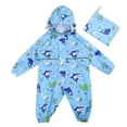 thumbnail image 1 of PMVFHDE Imperméable Imperméable pour Enfants, Imperméable, Manteau Imperméable pour Filles, à Capuche Imperméable, Intégré Imperméable, Imperméable d'Extérieur Réutilisable Bleu Ciel, 8-9 Ans, 1 of 6