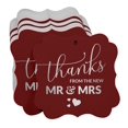 thumbnail image 3 of Inkdotpot Real Silver Foil Bracket Shape Paper Hang Tags Thanks From The New Wedding Favor Tags Pack Of 100, 3 of 7