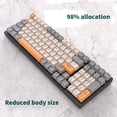thumbnail image 3 of VONKY Wired Mechanical Keyboard 100 Keys Backlight Office Business Work Laptop Key Board Replacement Upgrade Maintenance Red Switch, 3 of 5