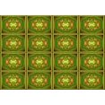 thumbnail image 1 of Ahgly Company Machine Washable Indoor Rectangle Transitional Pistachio Green Area Rugs, 2' x 5', 1 of 7