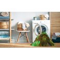 thumbnail image 2 of Ahgly Company Tapis d'Intérieur Lavable à la Machine, Carré, Transitionnel, Vert Pomme Vert, Tapis de Zone, 6 Pieds Carré, 2 of 7