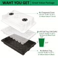 thumbnail image 5 of 2/5 Packs, Seed Starting Trays, XL Thicken Seed Starter Tray Kit With Humidity Dome, 5 of 5