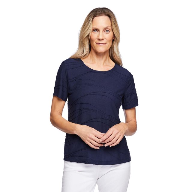 Iyla Women's Short Sleeve Ripple Tee