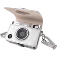 thumbnail image 1 of ORUYROP Case for Fuji Instax Mini EVO Instant Camera-PU Leather Mini EVO Protective Case in Lychee Texture Horizontal Style-with Adjustable Shoulder Strap-Silver, 1 of 7