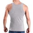 thumbnail image 4 of LOVZFMLL Tank Tops for Men's Summer Solid Color Sleeveless Base Sports And Fitness Round-Neck Tank Top, 4 of 7