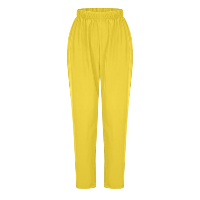 EQWLJWE Women's Jogger Scrub Pants, Solid, Plus Size