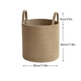 thumbnail image 3 of Chmadoxn Storage Trunks, Rope Hand-woven Storage Basket Rope Woven Storage Basket Basket Foldable Storage Dirty Clothes Toys Sundries Storage Basket Organising Basket Storage Basket, 3 of 7