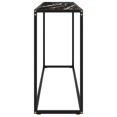 thumbnail image 2 of vidaXL Console Table Black 120x35x75 cm Tempered Glass, 2 of 4