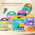 thumbnail image 3 of Reusable Sticker Book,Sticker Books for Kids,Childrens Early Education Portable Quiet Jelly Sticker Book Kindergarten Enlightenment Puzzle Sticker Book Puzzle, 3 of 7