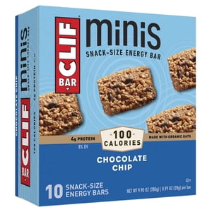 CLIF BAR, Mini Énergie des copeaux de chocolat Bar, 70% Ingrédients organiques, sans arômes artificiels
