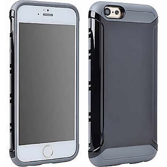 BLACK/GRAY LIGHT ARMOR HYBRID CASE COVER FOR APPLE iPHONE 6 6s