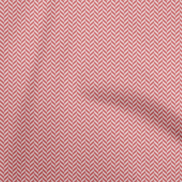 oneOone Viscose Chiffon Pink Fabric Chevron Sewing Craft Projects Fabric Prints By Yard 42 Inch Wide