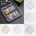 thumbnail image 2 of CNKOO 3Pcs Faux Clous Boîte de Rangement avec Couvercle en Plastique Transparent Perles Conteneur de Stockage Multifonctionnel Mini Boîte Vide Carrée pour Faux, 2 of 10