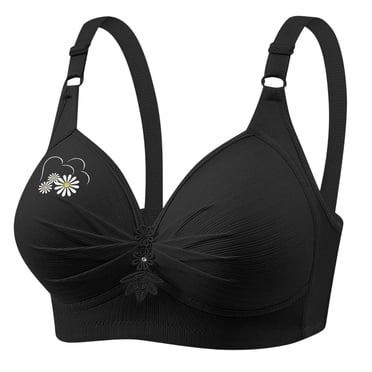 Women's Printed Plus Size Daily Bra Underwear Without Underwire