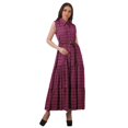 thumbnail image 1 of Moomaya Robes Chemises à Col pour Femmes Imprimées en Rayonne à Boutons Robes Maxi pour Femmes, 1 of 4