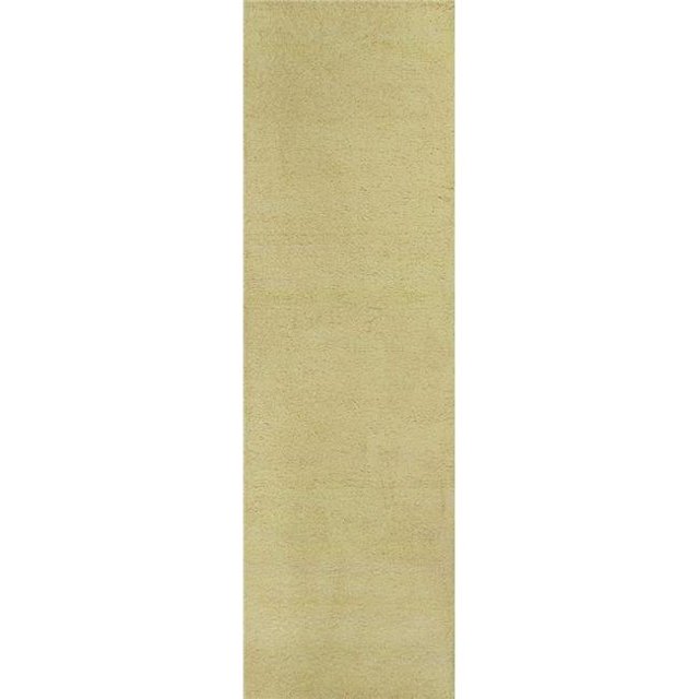 HomeRoots 353903 2 ft. 3 in. x 7 ft. 6 in. Runner Polyester Canary Yellow Area Rug