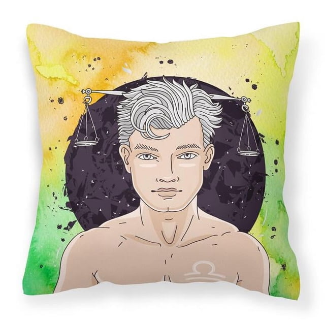 Carolines Treasures BB7323PW1414 Libra Zodiac Sign Fabric Decorative Pillow