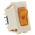 thumbnail image 3 of JR Multi Purpose Switch 12575 12 Volt; Single Switch; Single Pole Single Throw SPST; Rocker; 1.125 Inch x 0.550 Inch Cutout; 1.120 Inch x 0.547 Inch Switch; Amber Illuminated; Ivory, 3 of 3