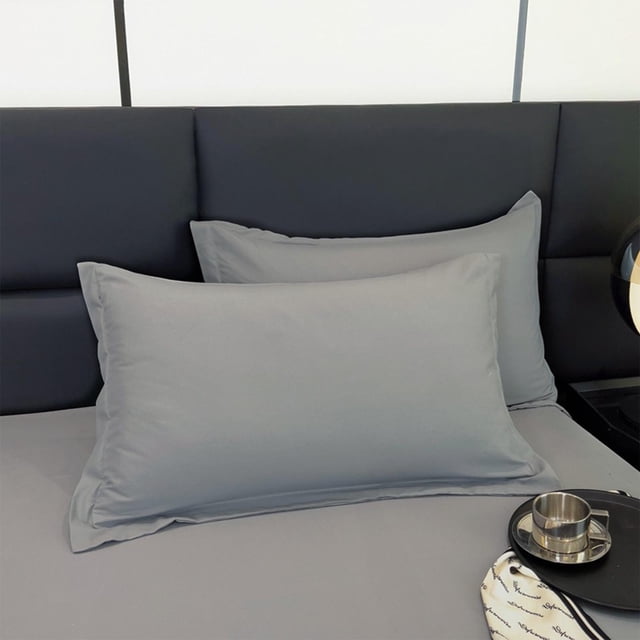 Birdeem Premium Solid Color Pillowcase, Soft Washed Cotton Material, King Size Cover for Full Bed Coverage, Luxury Design Enhances Bedroom Decor, Easy to Clean for Fresh Comfort