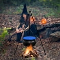 thumbnail image 2 of TopLLC Halloween Decor Fall Decor Halloween Decorations Outdoor - Large Cauldron Halloween Decor On Tripod With Timer Lights - Plastic Cauldron Witch Halloween Decorations For Porch Yard, 2 of 4
