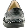 thumbnail image 3 of kozi Femme Confort Décontracté Chaussure Compensée à Enfiler Mocassin ML3255 Bout Rond Semelle Intérieure Amovible Noir Brillant Taille 9.5, 3 of 8