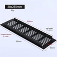 thumbnail image 4 of Lefu Black Alloy Rectangular Air Vent Grille Ventilation Cover for Cabinets Wardrobes, 4 of 9
