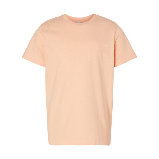 Youth Fine Jersey Tee, M, Peachy