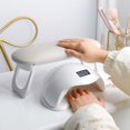 thumbnail image 3 of Repose-bout de Clou Pliable en Cuir PU Repose-Main pour Ongles Tech avec Table F5J0, 3 of 8