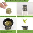thumbnail image 3 of 72 Sets Rockwool Cubes and Net Pots, Water Absorption Strong Air Permeability High Germination Rates 1 Inch Rock Wool Planting Cubes  for Hydroponics, 3 of 7
