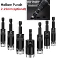 thumbnail image 4 of Hex Shank Adapter Electric Machine Hollow Punch for Drill Cardboard Leather Belt, 4 of 5