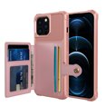 thumbnail image 1 of iPhone 13 Pro Max Wallet Case, Shockproof Rubber Card Holder Wallet PU Leather Back Phone Case Kickstand Protective Scratch Hybrid Bumper Shell for Apple iPhone 13 Pro Max 6.7 inch, Rosegold, 1 of 7