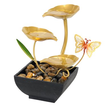 GUOOL Feng Shui Water Fountains Relaxing Decor Tabletop Ornament with Rocks Crafts 3