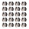 thumbnail image 3 of 20Pcs Sangle de Guitare Bouton Fin Cheville Métal Accessoire Instrument Kit pour Basse Ukulélé, 3 of 14