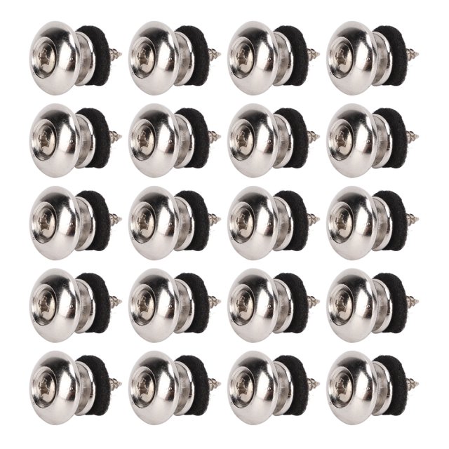 Guitar Strap Button 20Pcs Guitar Strap Locks Metal Strap Buttons,Metal End Pins Flat Head For Acoustic Classical Electric Guitar Bass Ukulele Pack Of 20