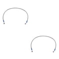 thumbnail image 2 of VONKY Motorcycle Brake Oil Hose Line Pipe Fitting Stainless Braided Steel Silver 80cm 2Set, 2 of 6