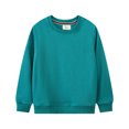 thumbnail image 1 of QUDDERR Chandails en Molleton pour Enfants Garçons Filles Couleurs Unies Col Rond Chandail Unisexe Manches Longues Printemps Automne Taille 2-7T, 1 of 8