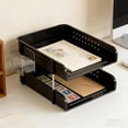 thumbnail image 4 of Pegboard Desk Organizer with Pen Holder | Stationery and Cosmetic Storage Rack | Document and Office Supplies Shelf for Home Workspace, Study Desk, Vanity Table, 4 of 6