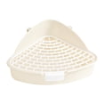 thumbnail image 2 of Pet Toilet Rabbit Litter Pan Save Space Bunny Bedpan Small Animal Potty Trainer Detachable for Chinchillas Small Animals , White, 2 of 8