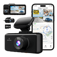 thumbnail image 1 of REDTIGER Dash Cam Front and Rear, Dash Cam 3 Channel with 5G WiFi GPS, Dash Camera Three Way with IR Night Vision, Free 64GB Card, 3 inch IPS Screen, Vehicle, 1 of 9