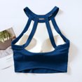 thumbnail image 4 of AherBiu Camisoles Courtes pour Femmes avec Soutien-Gorge Intégré, Tricot Côtelé, Col Licou, Décontractées pour Sorties, 4 of 5