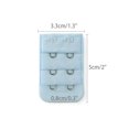 thumbnail image 3 of INSPIRE CHIC Women's 3 Rows 2 Hooks Underwear Bra Extender Brassiere Extension Hooks Strap Adapter Multi-Color-2 5, 3 of 5