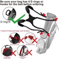 thumbnail image 2 of Double Shoulder Golf Bag Strap Padded Adjustable Reusable Backpack Carrying Bags Carrying Bags Thick Comfortable Straps Sports Replaceable Blue, 2 of 9