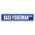 thumbnail image 1 of SignMission SS-Bass Fisherman 4 x 18 in. Bass Fisherman Street Sign, 1 of 4
