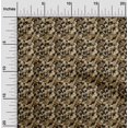thumbnail image 2 of oneOone Cotton Cambric Brown Fabric Abstract Sewing Craft Projects Fabric Prints By Yard 42 Inch Wide, 2 of 5