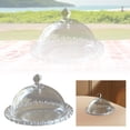 thumbnail image 1 of Clear Glass Cake Dome Display Stand With Lid and Base for Showcasing Desserts and Pastries, 1 of 5