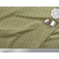 thumbnail image 3 of Soimoi Green Poly Georgette Fabric Filigree Damask Fabric Prints By Yard 52 Inch Wide, 3 of 3